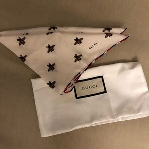 Gucci Bees Silk Scarf Square